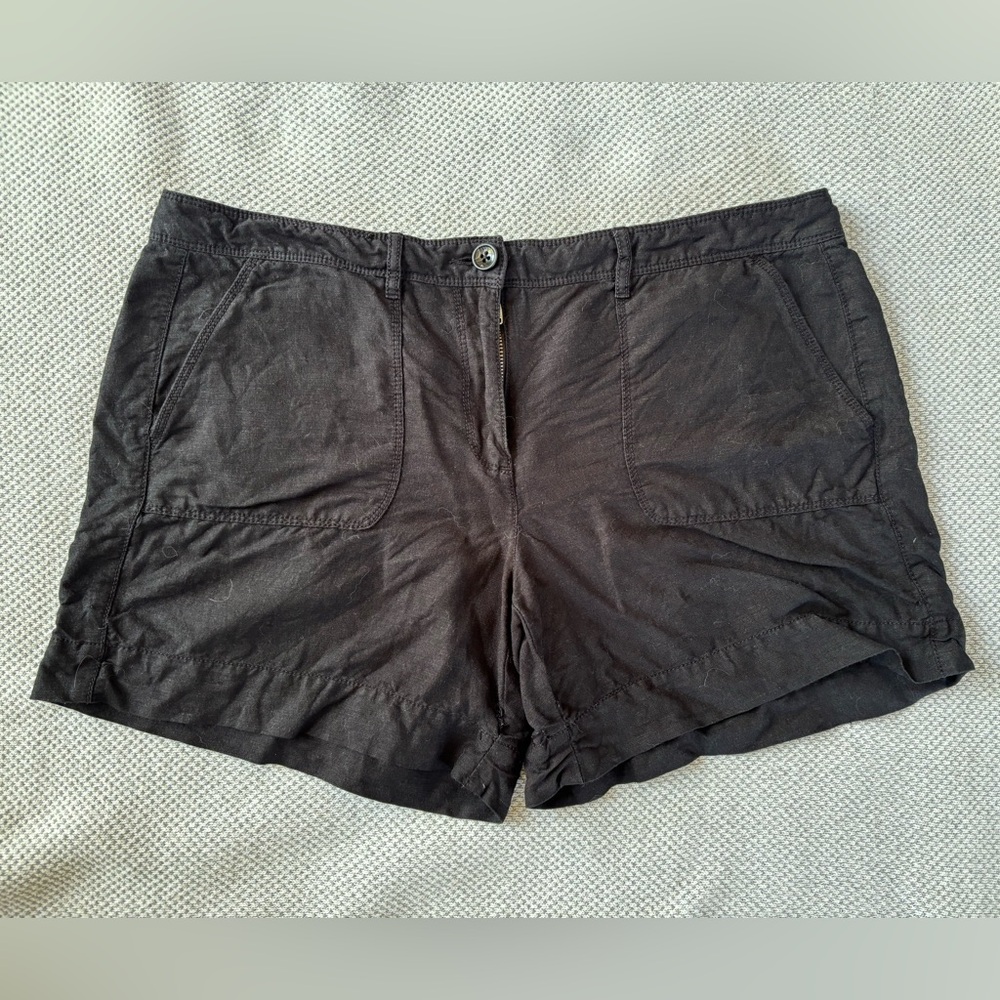 LOFT Classic Black Women's Linen Shorts